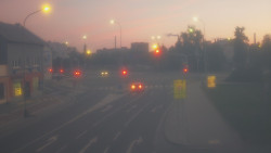 Křižovatka ulic Komenského a Velké Novosady