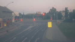 Křižovatka ulic Komenského a Velké Novosady