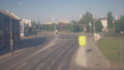 Křižovatka ulic Komenského a Velké Novosady