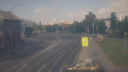 Křižovatka ulic Komenského a Velké Novosady