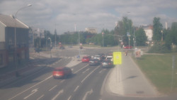 Křižovatka ulic Komenského a Velké Novosady