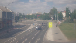 Křižovatka ulic Komenského a Velké Novosady