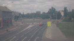 Křižovatka ulic Komenského a Velké Novosady