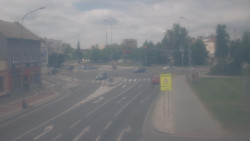 Křižovatka ulic Komenského a Velké Novosady