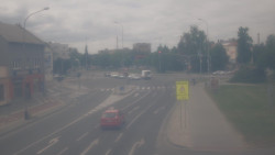 Křižovatka ulic Komenského a Velké Novosady