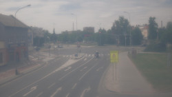 Křižovatka ulic Komenského a Velké Novosady