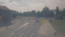 Křižovatka ulic Komenského a Velké Novosady