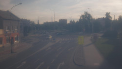 Křižovatka ulic Komenského a Velké Novosady