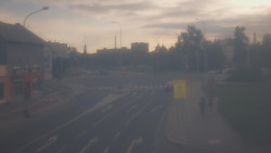 Křižovatka ulic Komenského a Velké Novosady