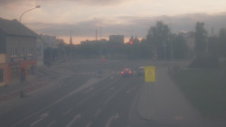 Křižovatka ulic Komenského a Velké Novosady