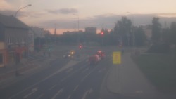 Křižovatka ulic Komenského a Velké Novosady