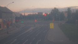 Křižovatka ulic Komenského a Velké Novosady