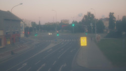 Křižovatka ulic Komenského a Velké Novosady