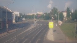 Křižovatka ulic Komenského a Velké Novosady