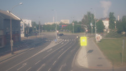 Křižovatka ulic Komenského a Velké Novosady