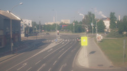 Křižovatka ulic Komenského a Velké Novosady