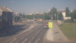 Křižovatka ulic Komenského a Velké Novosady