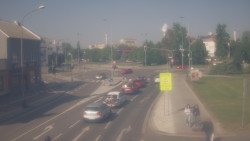Křižovatka ulic Komenského a Velké Novosady