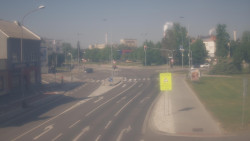 Křižovatka ulic Komenského a Velké Novosady