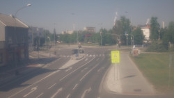 Křižovatka ulic Komenského a Velké Novosady