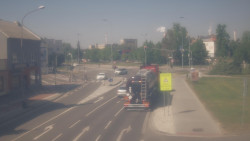 Křižovatka ulic Komenského a Velké Novosady