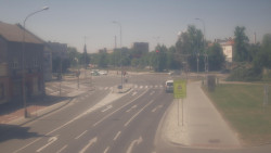 Křižovatka ulic Komenského a Velké Novosady