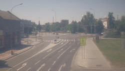 Křižovatka ulic Komenského a Velké Novosady