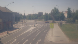 Křižovatka ulic Komenského a Velké Novosady