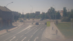 Křižovatka ulic Komenského a Velké Novosady