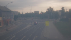 Křižovatka ulic Komenského a Velké Novosady