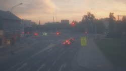 Křižovatka ulic Komenského a Velké Novosady