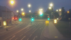 Křižovatka ulic Komenského a Velké Novosady