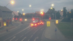 Křižovatka ulic Komenského a Velké Novosady