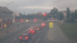 Křižovatka ulic Komenského a Velké Novosady