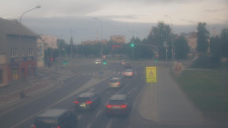 Křižovatka ulic Komenského a Velké Novosady