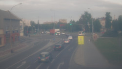 Křižovatka ulic Komenského a Velké Novosady