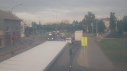 Křižovatka ulic Komenského a Velké Novosady