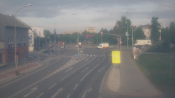 Křižovatka ulic Komenského a Velké Novosady
