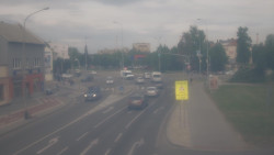 Křižovatka ulic Komenského a Velké Novosady