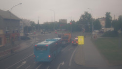 Křižovatka ulic Komenského a Velké Novosady