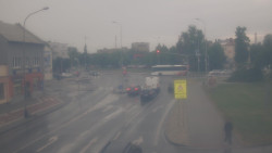 Křižovatka ulic Komenského a Velké Novosady