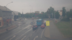 Křižovatka ulic Komenského a Velké Novosady