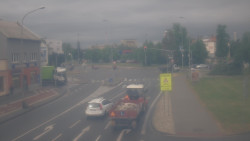 Křižovatka ulic Komenského a Velké Novosady
