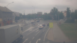 Křižovatka ulic Komenského a Velké Novosady