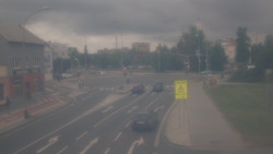 Křižovatka ulic Komenského a Velké Novosady