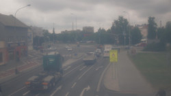 Křižovatka ulic Komenského a Velké Novosady