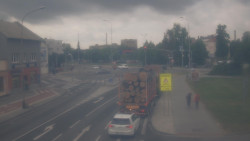 Křižovatka ulic Komenského a Velké Novosady