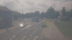 Křižovatka ulic Komenského a Velké Novosady