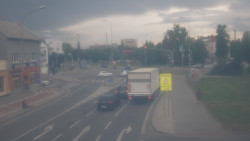 Křižovatka ulic Komenského a Velké Novosady