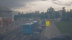 Křižovatka ulic Komenského a Velké Novosady